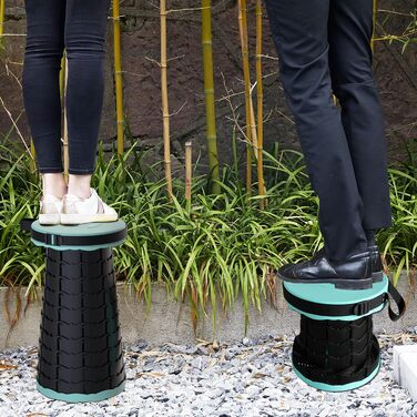 Складаний туристичний стілець-табурет, 440lbs, з сумкою, для кемпінгу, риболовлі, відпочинку на природі (Колір: Зелений)