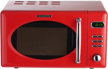Мікрохвильова піч Wolkenstein Retro WMW720 I 700W, 20L, 5 рівнів потужності, 8 програм, розморожування, LED-дисплей