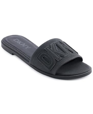 Шльопанці жіночі DKNY Willow Flat Slide - чорні, 35 EU