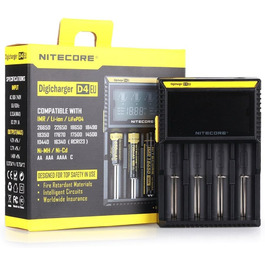NiteCore D4 EU: Інтелектуальний зарядний пристрій для акумуляторів з LCD-дисплеєм (18650, 18350, 26650, AAA, AA, CR123A)
