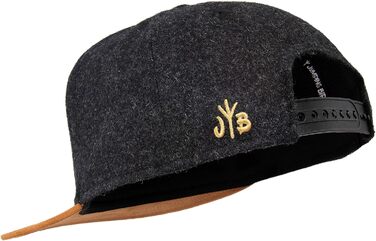 Кепка бейсболка Jumping Bird • Унісекс • Знімний козирок • Фетр • Антрацит