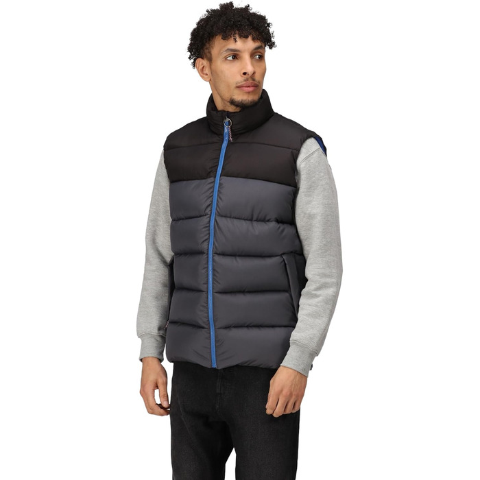 Жилет чоловічий Regatta Professional Vintage Puffer чорного кольору (Solarbetriebenes)