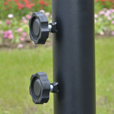 Сonnenschirm Outsunny Ampelschirm з ручкою, парасоль Ø3x2,5м, сталевий каркас та поліестер тканина кольору кави для саду та тераси