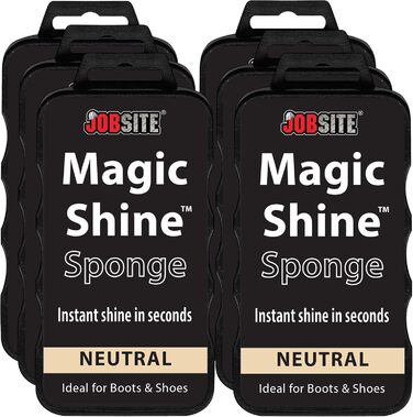 JobSite Instant Express Shoe Cleaning for Leather Boots & Shoe Shine Sponge