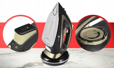 Бездротова праска Electo 2400 Вт, керамічна підошва, 450 мл, Anti-Drip