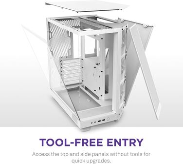 Корпус ПК NZXT H6 Flow RGB: компактний Mid-Tower з 3 вентиляторами, чорний/білий