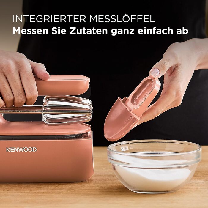 Міксер ручний Kenwood QuickMix Go HMP40.000GY (350W, червоний) з кейсом, вінчиком та гаком для тіста