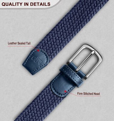 Жгутний ремінь KEMISANT для чоловіків та жінок, 2 шт. Еластичний, тканинний, 35 мм, регульований, бежевий/античний синій