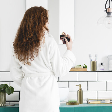 Relaxdays 4-Piece Bathroom Set in Gold