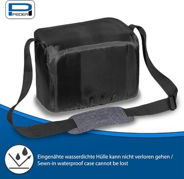 Сумка для камери Pedea: DSLR, SLR, System Camera, XL, сіра. Захист від дощу, для аксесуарів та об'єктивів