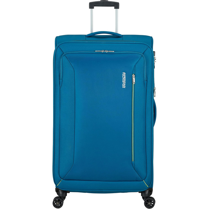 Валіза American Tourister Hyperspeed Spinner L розширювана, 80 см, 109/116 л, бірюзова (Deep Teal), поліпропілен