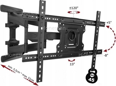 Поворотний кронштейн для телевізора Sony KDL-47W805A, настінний навіс-тримач