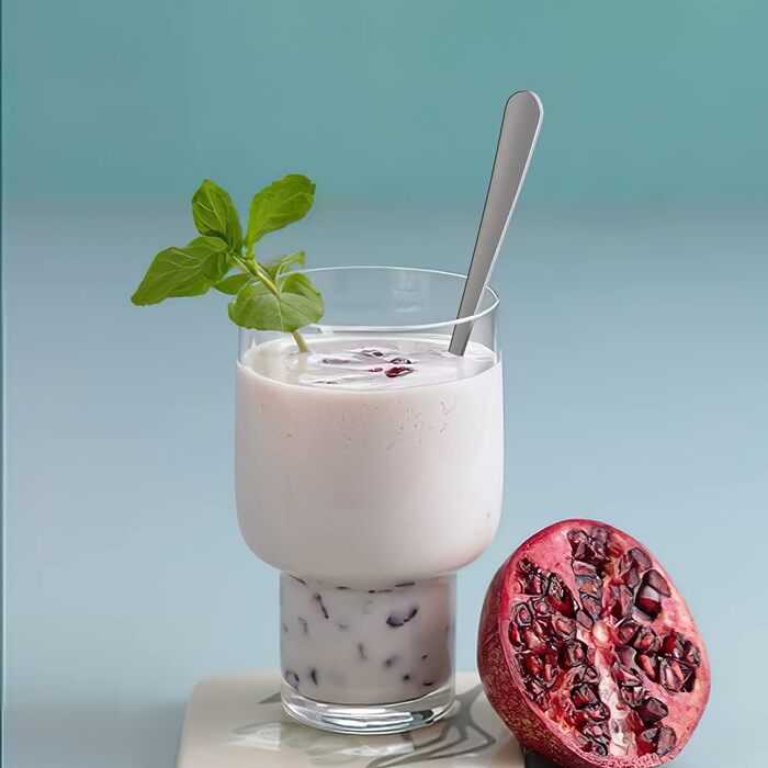 Набір ложок для лате AOOSY, 8 шт., 22.7 см, нержавіюча сталь, з довгими ручками, для кави, коктейлів, десертів та морозива