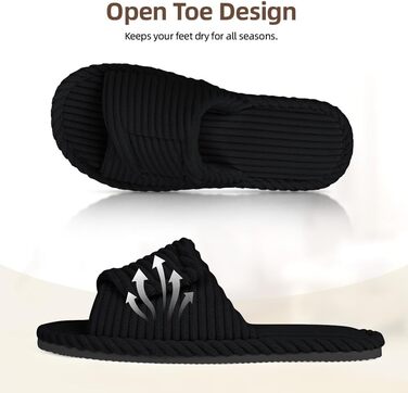 Домашні тапочки з піною-пам'яттю Damen, теплі зимові, з м'якого корду, зручні, антиковзкі, кремово-білі (чорні, 39 EU)