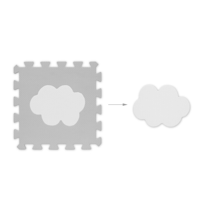 Relaxdays 18-piece Puzzle Mat Cloud