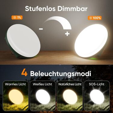 Eventek Camping Lantern 12000mAh, 4000LM Ultra-Bright LED Outdoor Camping Light with 4 Modes & Magnetic, IPX5 Waterproof Rechargeable Tent Light for Camping, Power Outages, Hiking, Emergency