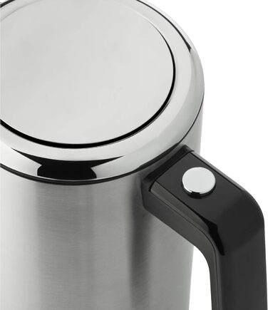 WMF Lono Double-Walled Stainless Steel 1.3L Electric Kettle with Scale Filter, 2400 Watts, Safety Touch, Matte Stainless Steel Single