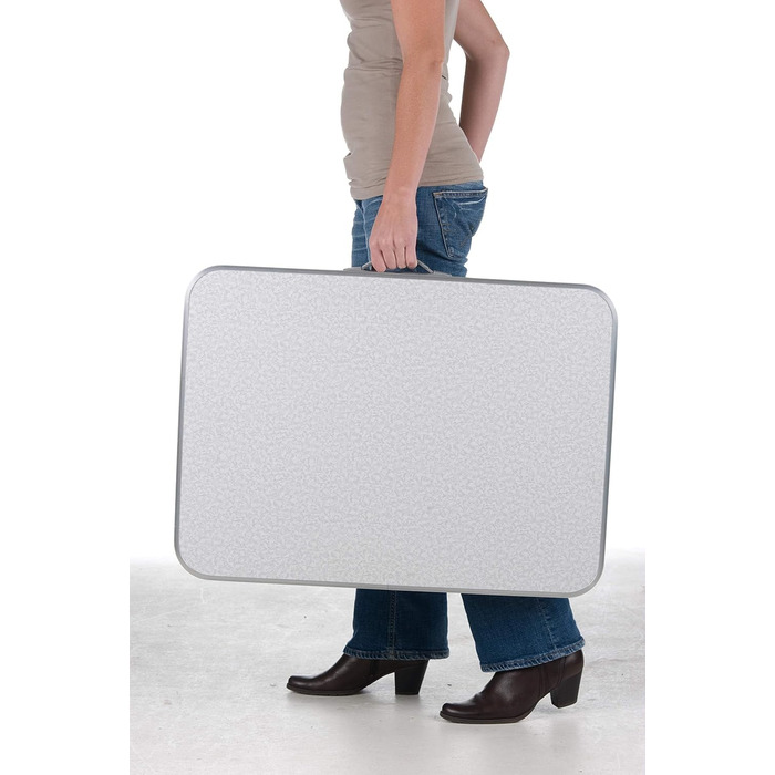 Складний стіл Camp Active алюмінієвий 75x55x60 см сріблястий з регульованими ніжками