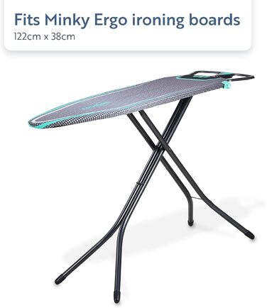 Чохол для прасувальної дошки Minky Ergo Mint, 122x38 см - Змінний, м'ятний колір