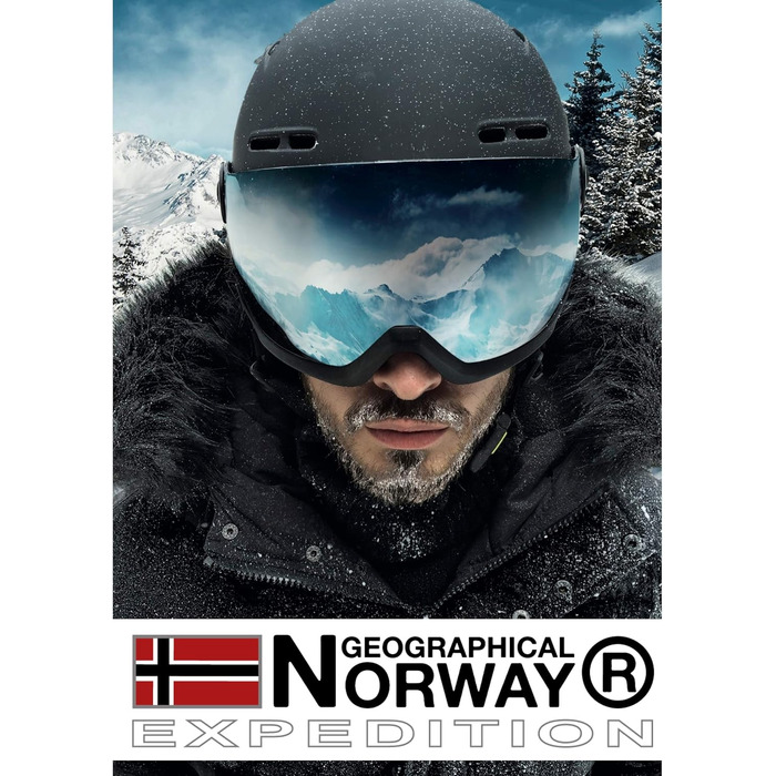 Чоловіча толстовка-худі Geographical Norway Flyer з капюроном та кишенєю-кенгуру, теплий світшот на блискавці, чорний, розмір S