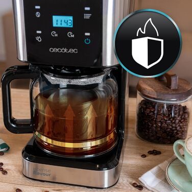 Кавомашина крапельна програмована Cecotec Coffee 66 Smart Plus, 980W, 1,5л, сталь, LCD, Touchscreen, ExtemAroma, AutoClean