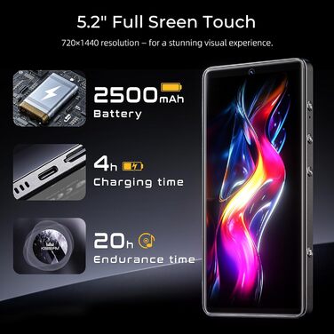 MP3 плеєр HIFI WALKER G7 Pro Android 13, 32GB, Bluetooth 5.0, WiFi, 5.2