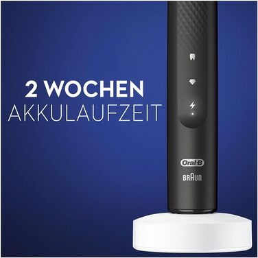 Електрична звукова зубна щітка Oral-B Pulsonic Slim Luxe 4500 Black + 2 насадки, 3 режими чищення, кейс для подорожей
