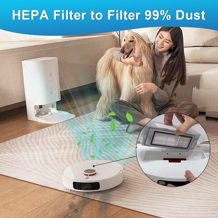 Запчастини для Dreame X30 Ultra, L10s Ultra Gen2, L40 Ultra, Mova E30 Ultra: комплект аксесуарів (2 основні щітки, 4 фільтри, 4 мікрофібри, 4 бічні щітки, 4 пилозбірники) сумісні з L10s Pro/L10s Plus