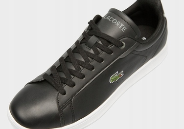 Чоловічі шкіряні кросівки Lacoste Carnaby Pro BL23 (745SMA0110312), чорні, розмір 43