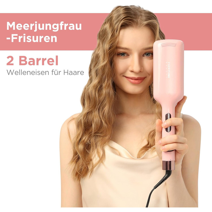 Welleneisen PARWIN PRO Meerjungfrau 32MM - Створювач хвиль для волосся, великі локони, регулювання температури