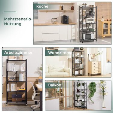 Deanic 5-Tier Folding Heavy Duty Shelf