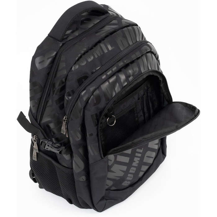 Ергономний шкільний рюкзак Budmil для хлопчиків та дівчаток, 32L, для підлітків та дітей від 5 класу, водонепроникний, з 3 відділеннями та вентильованою спинкою (Edwin Black)