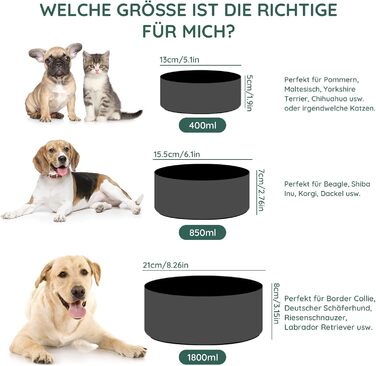 Миска для собак та котів SpunkyJunky з кераміки, 400 мл, чорна, з бамбуковою підставкою (подвійна)