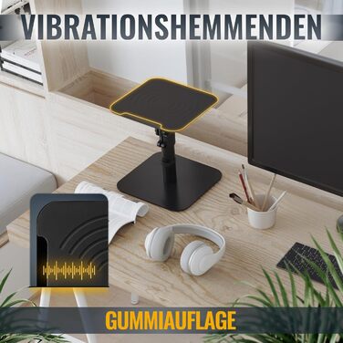 Підставка для колонок RICOO: 2 шт., регульована висота, для ПК, ТВ, студійного обладнання, універсальна, LH069-T