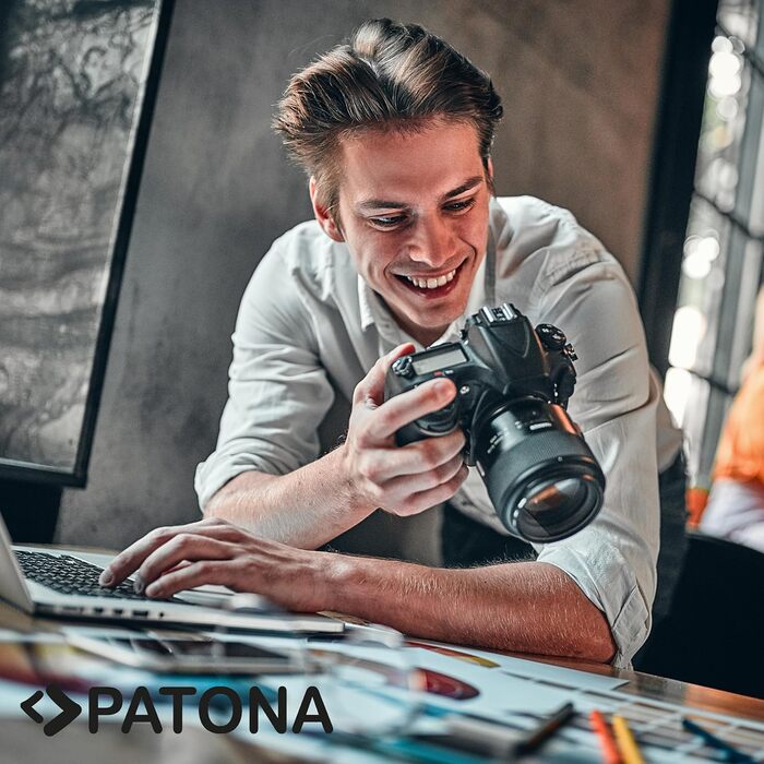 PATONA Akku NP-W235 для камери (2600 mAh) з USB Дисплеєм DUAL LCD - сумісний з USB-C та Micro-USB