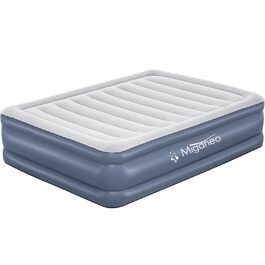 Надувний матрац Miganeo Premium XL 203x152x51 см з електронасосом та антимікробним покриттям (до 300 кг)