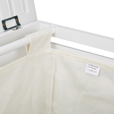 Relaxdays Laundry Hamper Walnut with Bag
