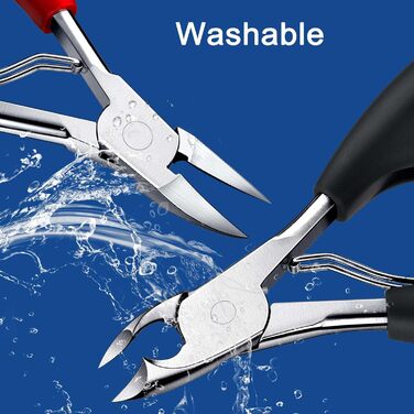 Професійний кусачок для нігтів Zehennagelknipser для потовщених та врослих нігтів, з подовженою ручкою для літніх людей та дорослих