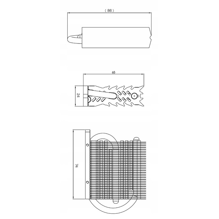 Радіатор для SSD M.2 Thermalright TR-M.2 HR-09 2280 Pro з термопрокладками