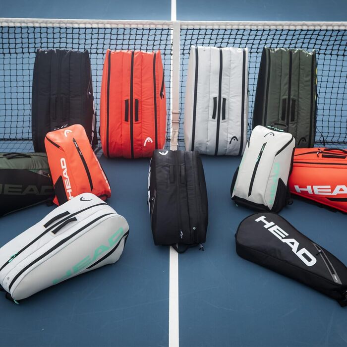 Сумка для ракет HEAD Tour Racquet Bag XL чорний/білий (флуоресцентний помаранчевий)