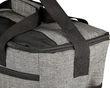 Термосумка B.PRIME 20L Classic Grey - Ізоляційна сумка для пікніка, подорожей та кемпінгу 36x26x22 см