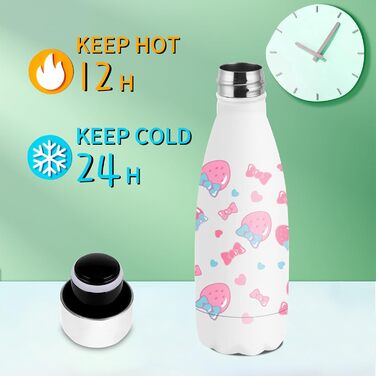 Термос Vikaster 500 мл: сталева термофляга, без BPA, витокозахисна, для спорту, подорожей, школи та активного відпочинку