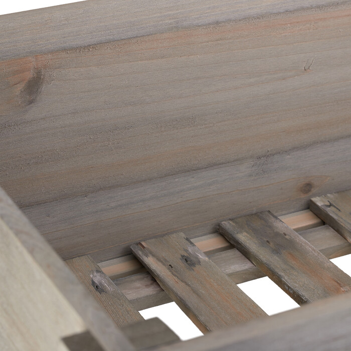 Relaxdays Підняте ліжко Wood Grey