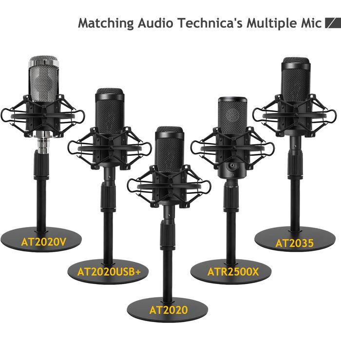 Підставка для мікрофона Audio Technica AT2020 з поп-фільтром та вітрозахистом (комплект)