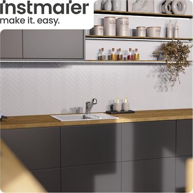 Кухонний змішувач Instmaier з висувною лійкою та душовою насадкою | Хром | Змішувач для кухні з 2 режимами струменя | Однорідний змішувач | Кухонний кран з поворотним виливом | Високий тиск