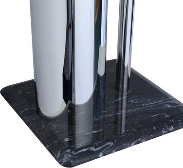 Набір для ванної кімнати Axentia Galant: тримач туалетного паперу, щітка для туалету та підставка - хром/мармур, чорний, без свердління