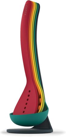 Набір кухонних аксесуарів Joseph Joseph Nest 5 шт. з магнітною підставкою, чорний/нержавіюча сталь, 30 см