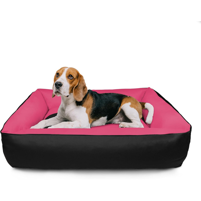 BedDog 2in1 Hundebett MAX Quattro: велике собаче ліжко-корзина з Cordura, знімний бордюр, диван для собак, XL, Rock-Flow, сіро-антрацит, 80 x 65 x 18 см