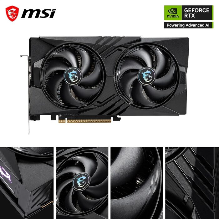 Відеокарта MSI GeForce RTX 5060 GAMING OC 8GB GDDR7, PCIe 5.0, HDMI 2.1b, DisplayPort 2.1b