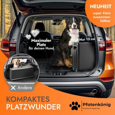 Рампа для собак до 90 кг - PLATZWUNDER - стабільна, преміум-якість, складна, антиковзка, з легкого алюмінію, підходить для всіх автомобілів